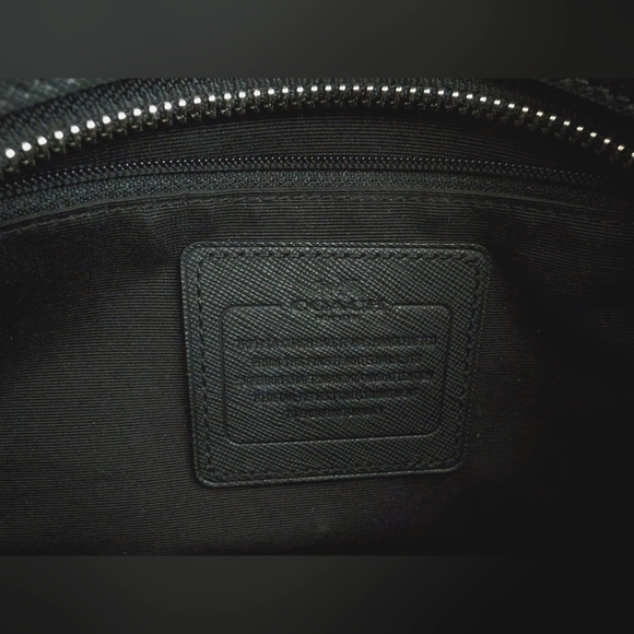 Coach Mini Jordan Carryall Satchel- black Saffiano leather,10x7x4",EUC, ret $299 - Picture 10 of 12